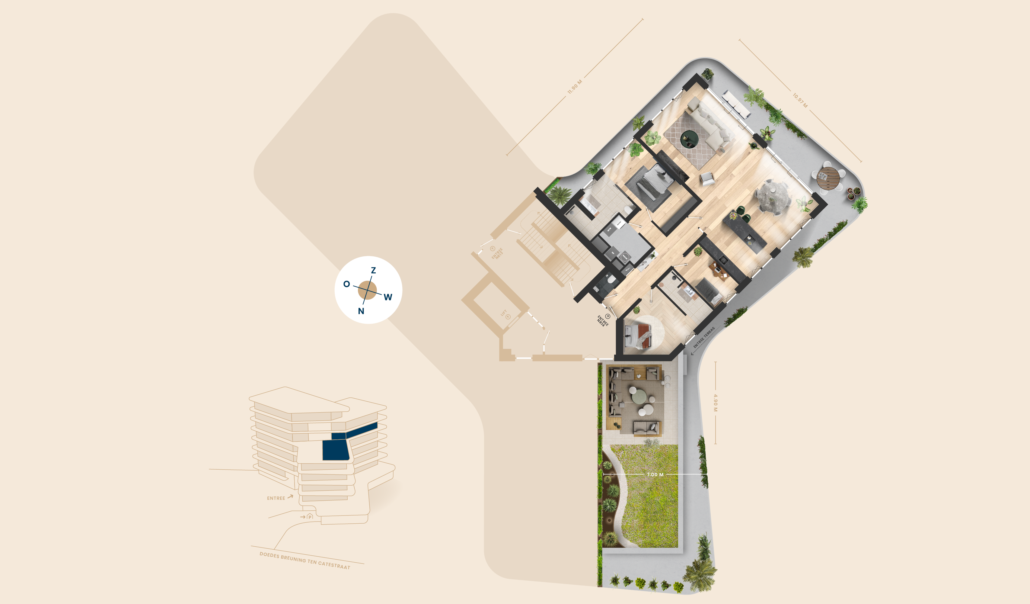 Type H plattegrond