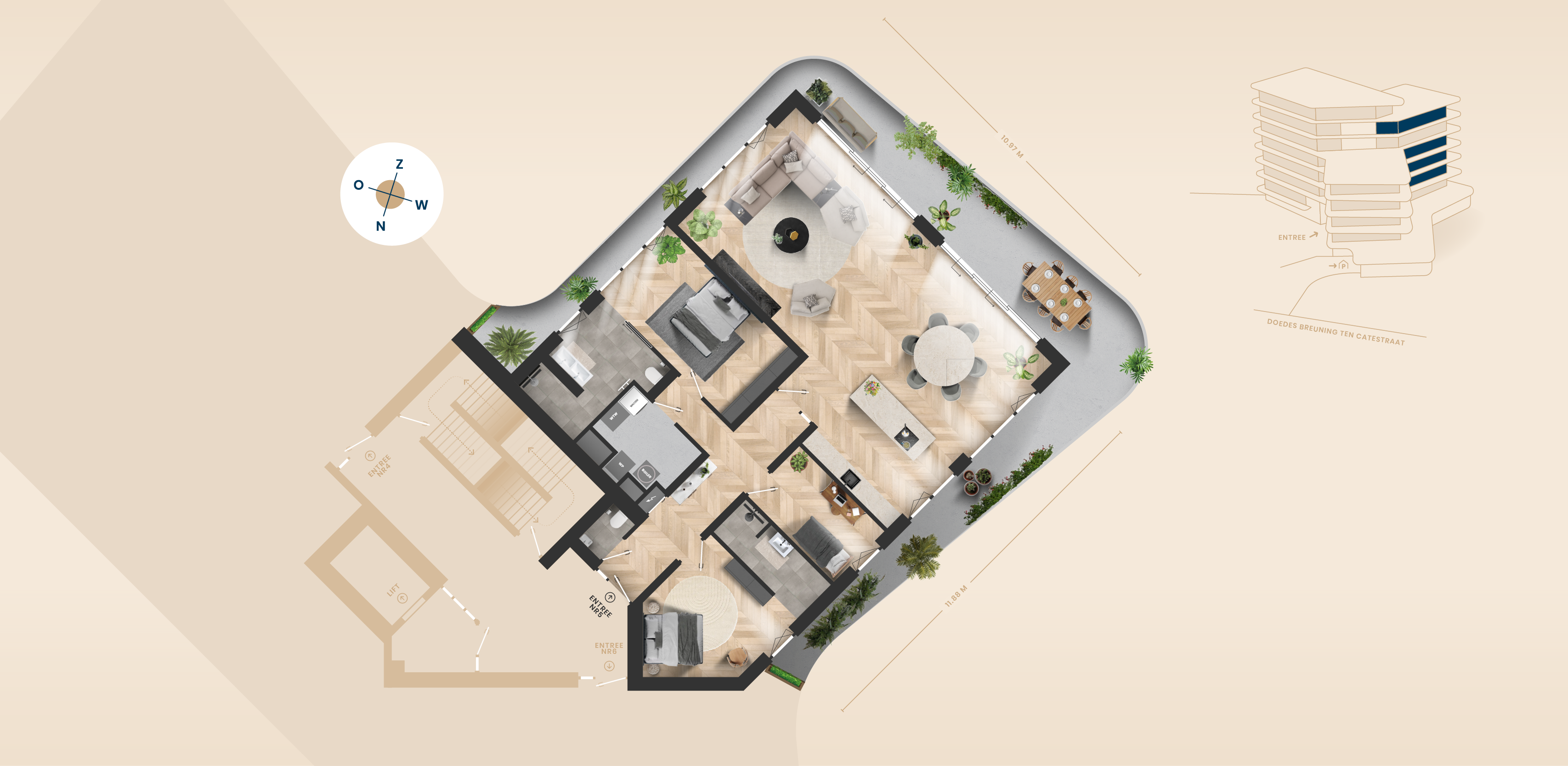 Type E plattegrond
